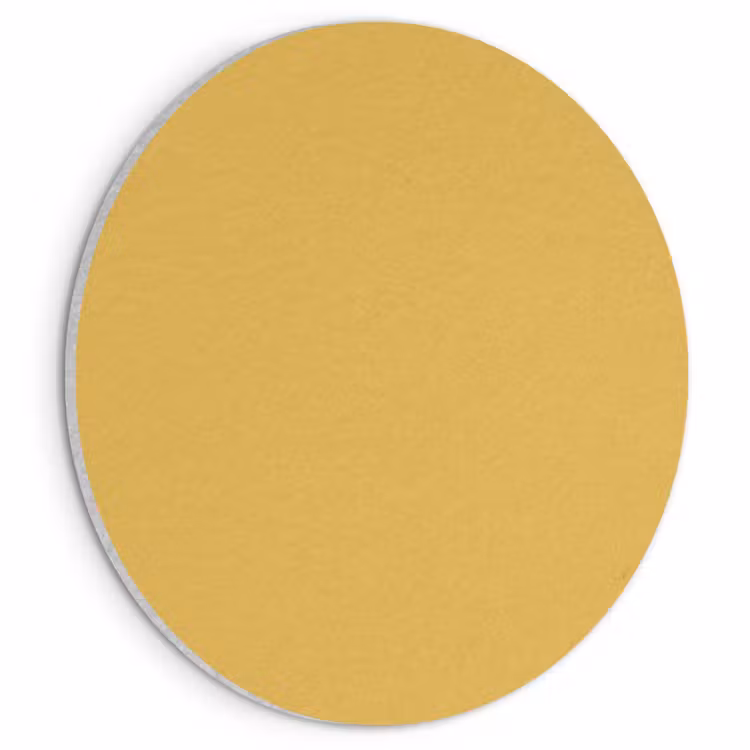 Akoestisch schilderij rond - Joyful - Mustard - Geel — 1