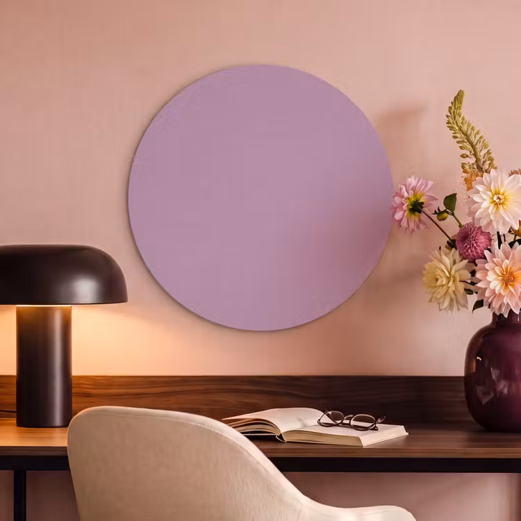 Akoestisch schilderij rond - Lilac - Paars - Mauve — 2