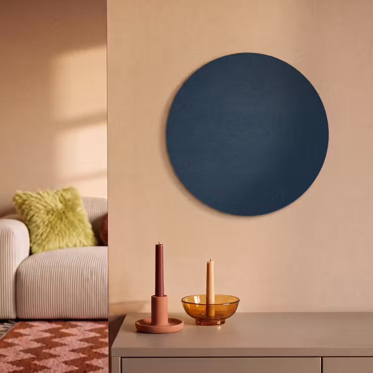 Akoestisch schilderij rond - Midnight - Blue - Blauw — 3