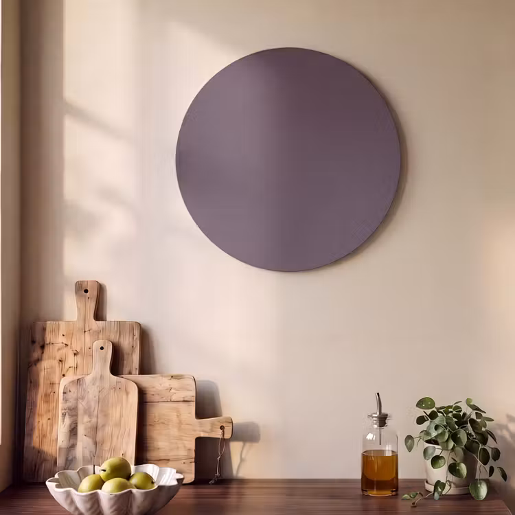 Akoestisch schilderij rond - Midnight - Plum - Paars — 4