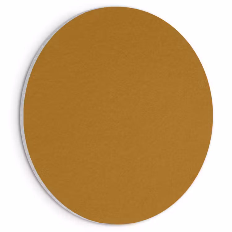 Akoestisch schilderij rond - Ocre - Gold - Geel — 1