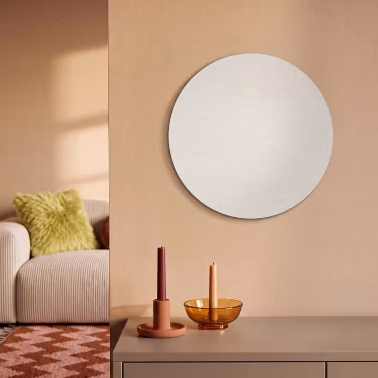 Akoestisch schilderij rond - Pure - Alabaster - Wit — 3