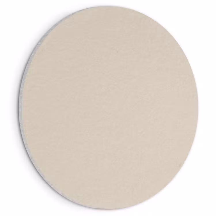 Akoestisch schilderij rond - Raw - Linen - Nude — 1
