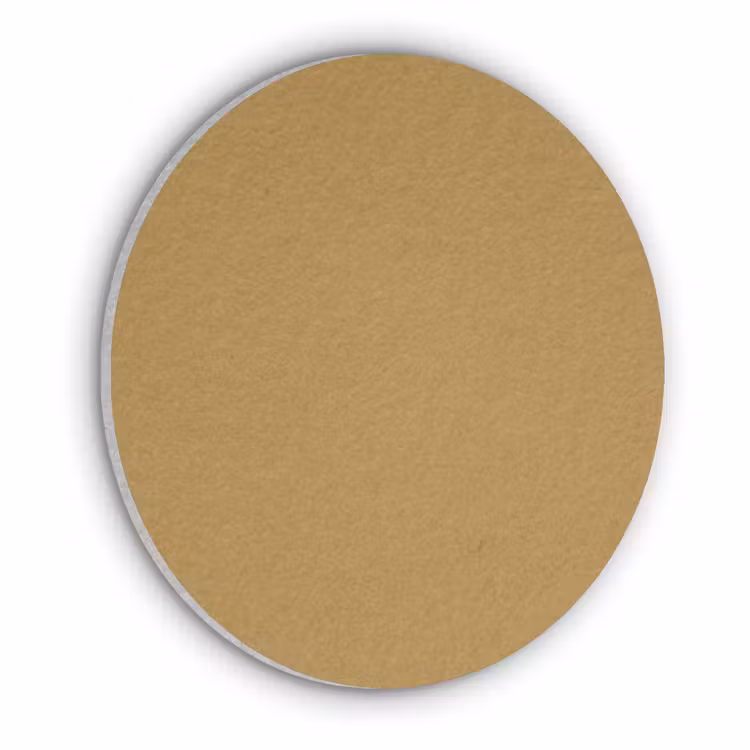Akoestisch schilderij rond - Rhythmic - Ochre - Geel — 1