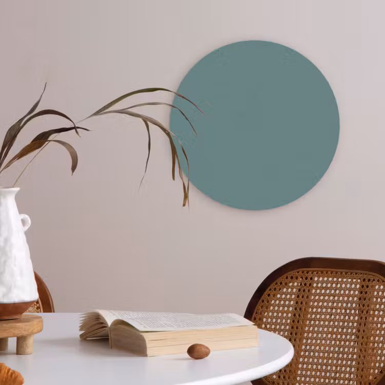 Akoestisch schilderij rond - Serene - Teal - Blauw — 2