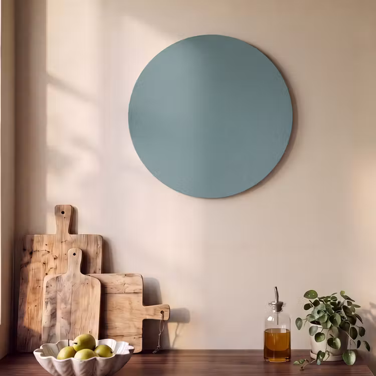 Akoestisch schilderij rond - Serene - Teal - Blauw — 4