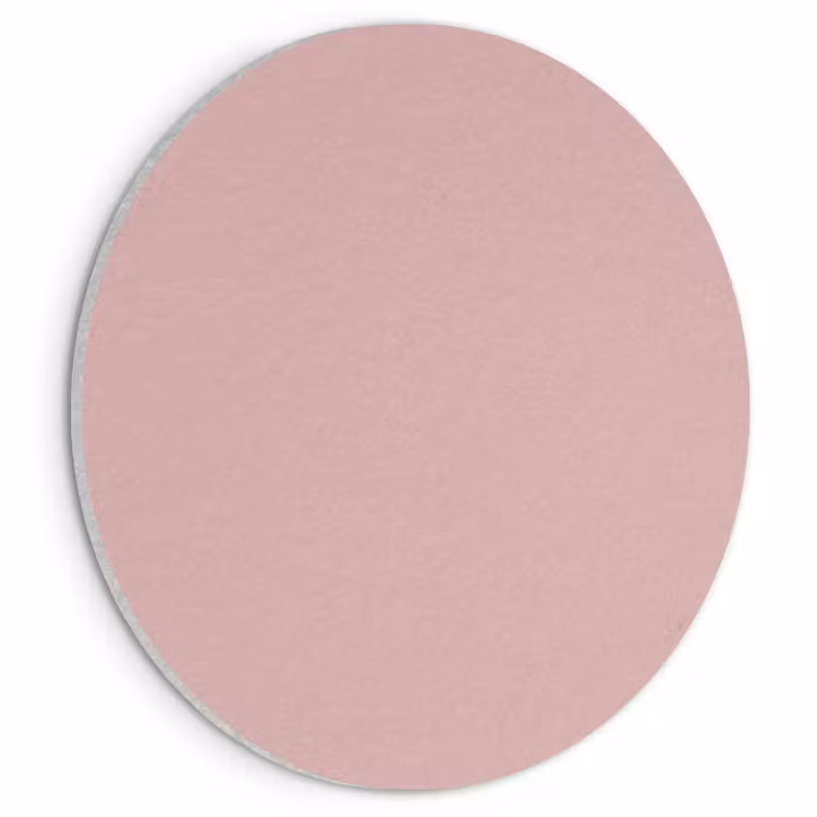 Akoestisch schilderij rond - Soft - Blush - Roze — 1