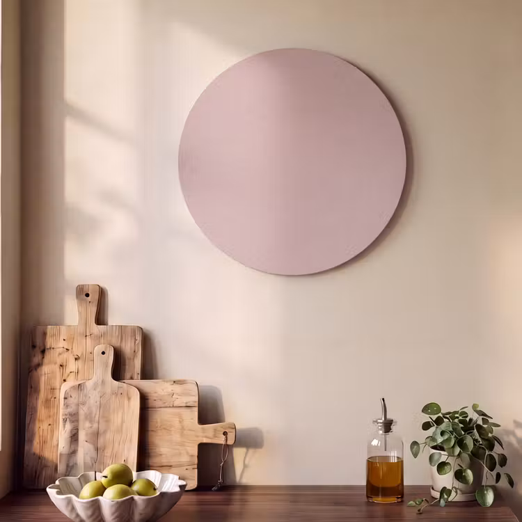 Akoestisch schilderij rond - Soft - Blush - Roze — 4