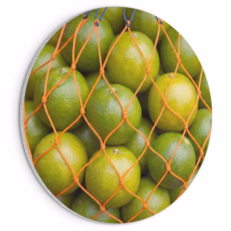 Akoestisch schilderij rond - Eten - Net - Groen - Markt — 1