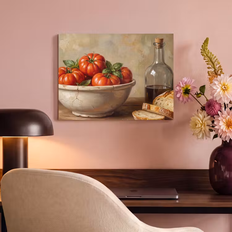 Akoestisch schilderij - Tomaten - Kom - Eten — 4