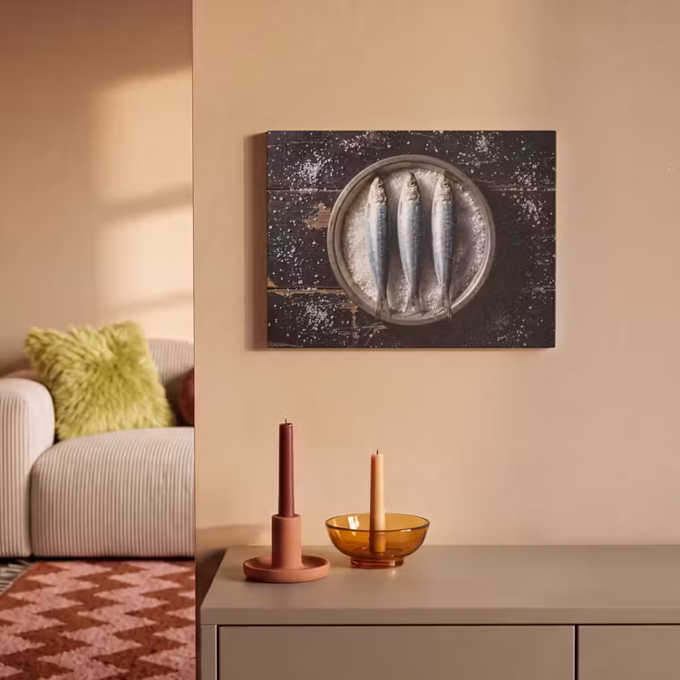 Akoestisch schilderij - Vis - Zout - Eten — 2