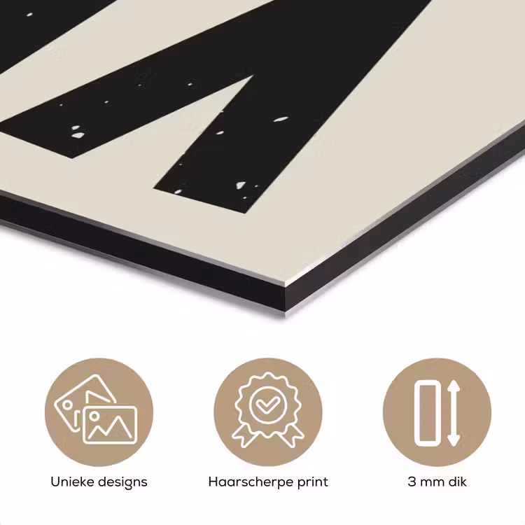 Aluminium schilderij - Kerst - Christmas - Japandi - Beige — 7