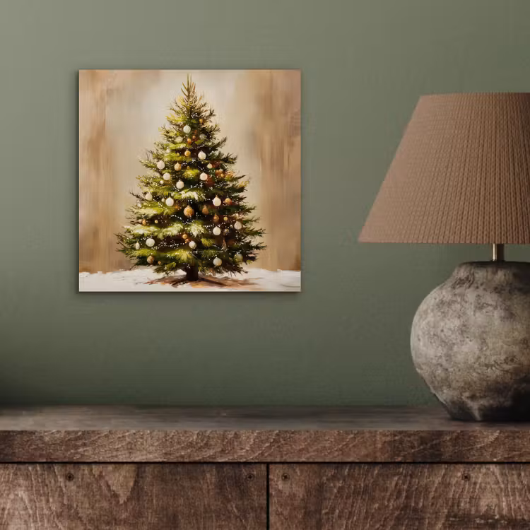 Aluminium schilderij - Kerst - Sfeer - Groen — 3