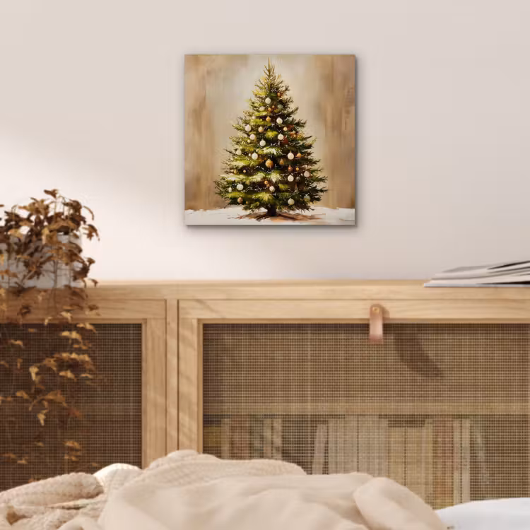Aluminium schilderij - Kerst - Sfeer - Groen — 4