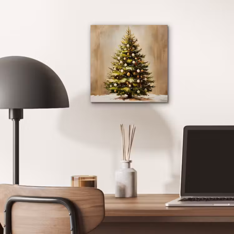 Aluminium schilderij - Kerst - Sfeer - Groen — 6