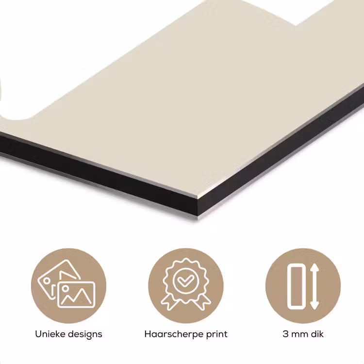 Aluminium schilderij - Kerstboom - Japandi - Christmas - Beige — 7