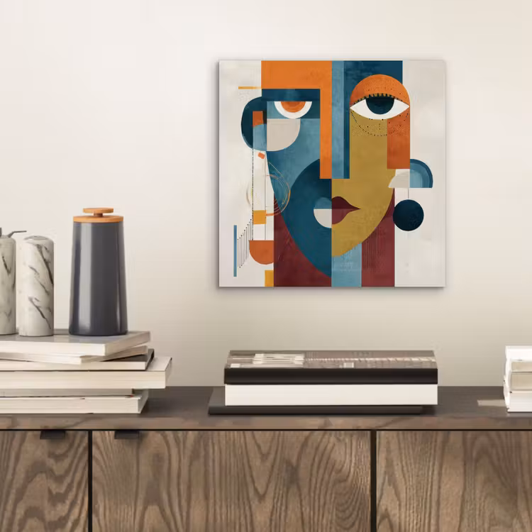 Aluminium schilderij - Geometrisch - Strakke vormen - Kleurrijk — 2