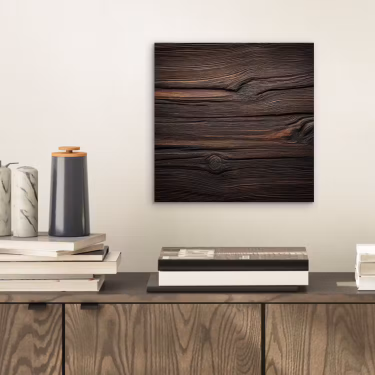 Aluminium schilderij - Hout - Grillige nerven — 2