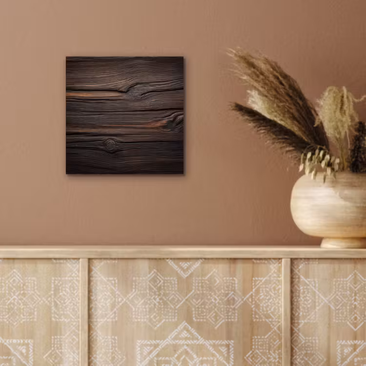 Aluminium schilderij - Hout - Grillige nerven — 5