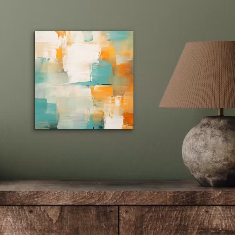 Aluminium schilderij - Kunst - Abstract - Blauw - Wit — 3