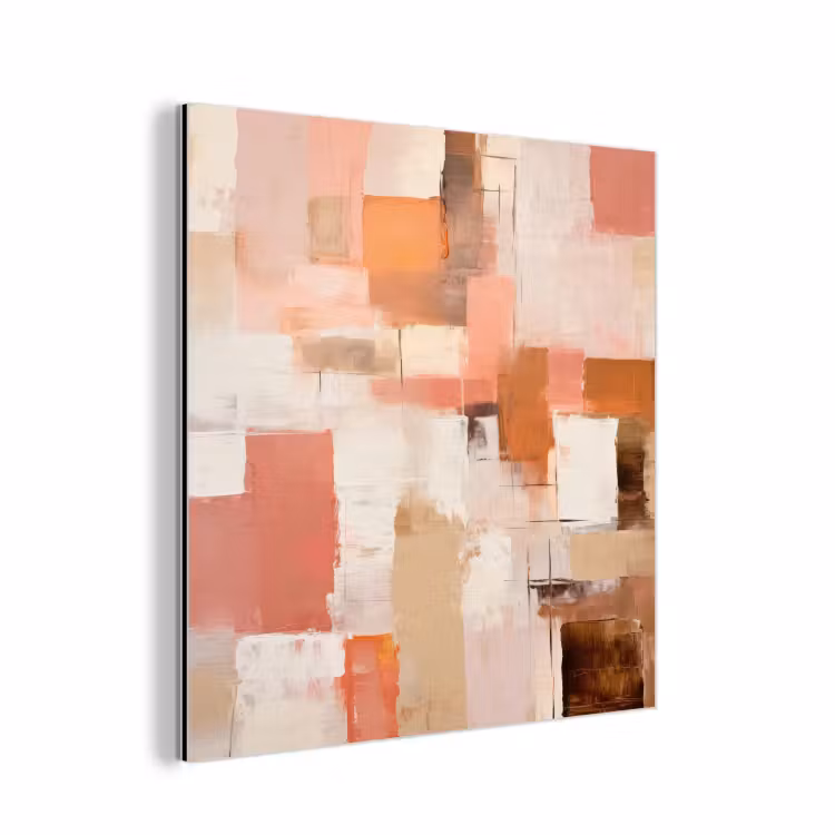 Aluminium schilderij - Kunst - Roze - Abstract — 1