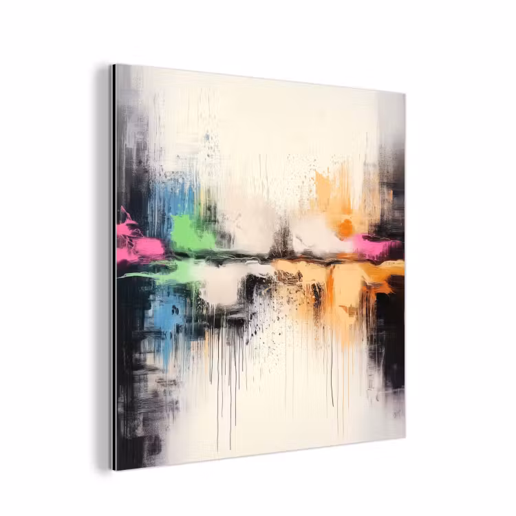 Aluminium schilderij - Abstract - Kleurexplosie - Landschap — 1