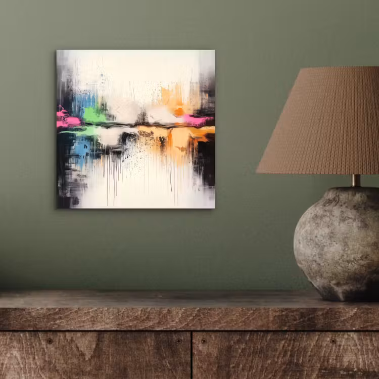Aluminium schilderij - Abstract - Kleurexplosie - Landschap — 3