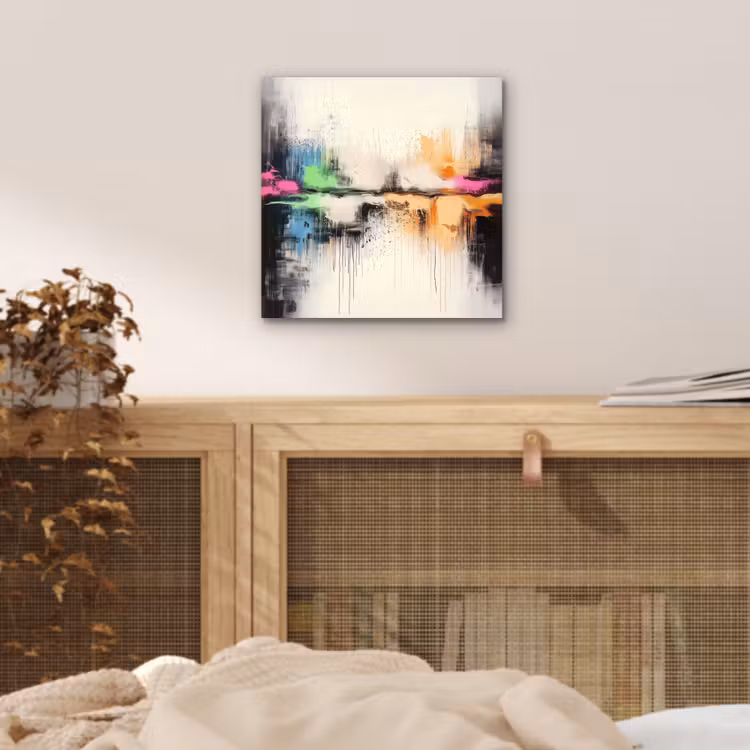 Aluminium schilderij - Abstract - Kleurexplosie - Landschap — 4