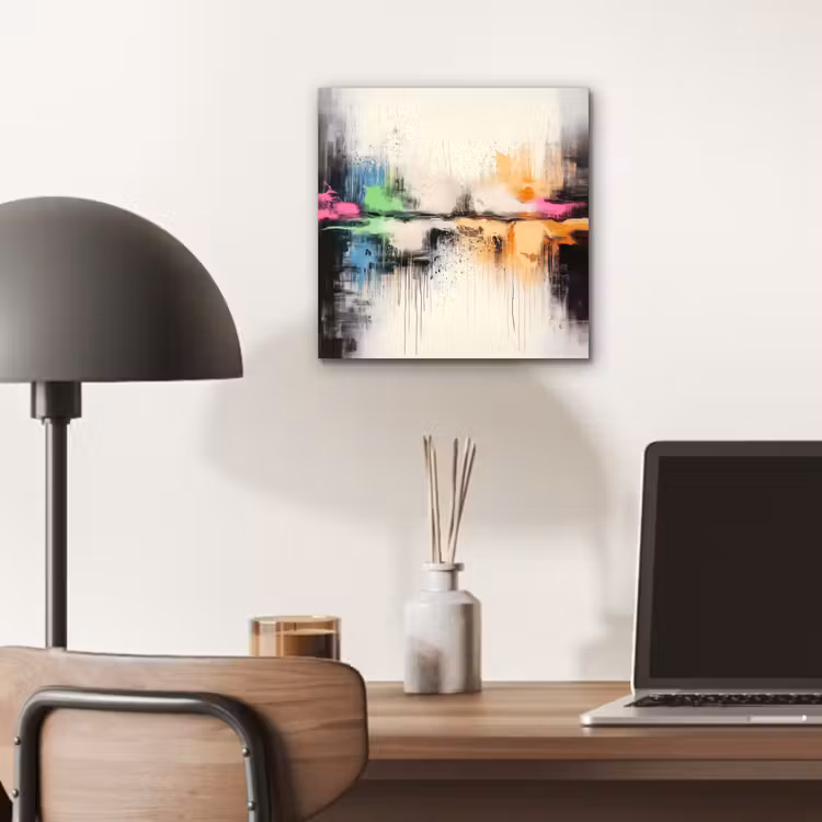 Aluminium schilderij - Abstract - Kleurexplosie - Landschap — 6