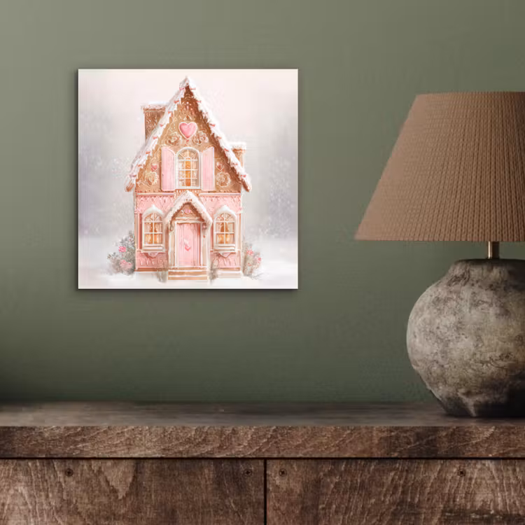 Aluminium schilderij - Huisje - Suiker - Pastel — 3