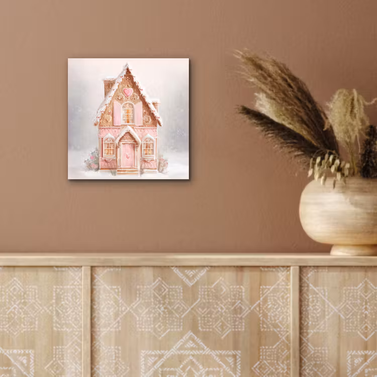 Aluminium schilderij - Huisje - Suiker - Pastel — 5