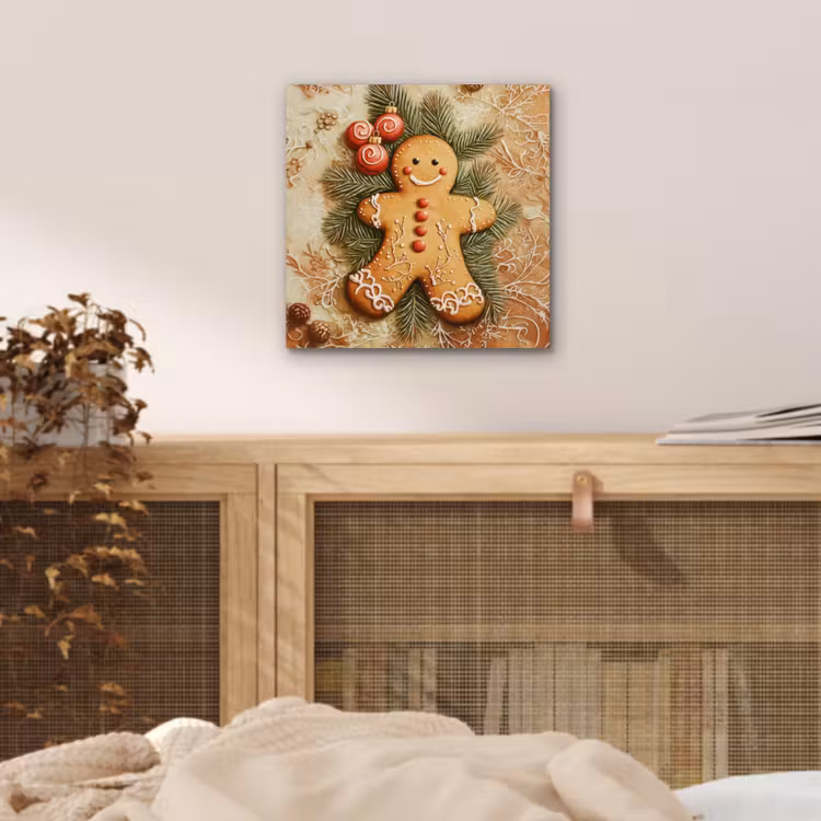 Aluminium schilderij - Kerstmis - Koekje - Poppetje - Speculaas — 4