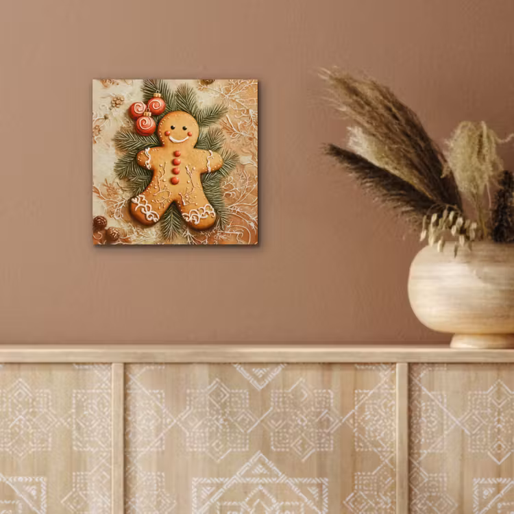 Aluminium schilderij - Kerstmis - Koekje - Poppetje - Speculaas — 5