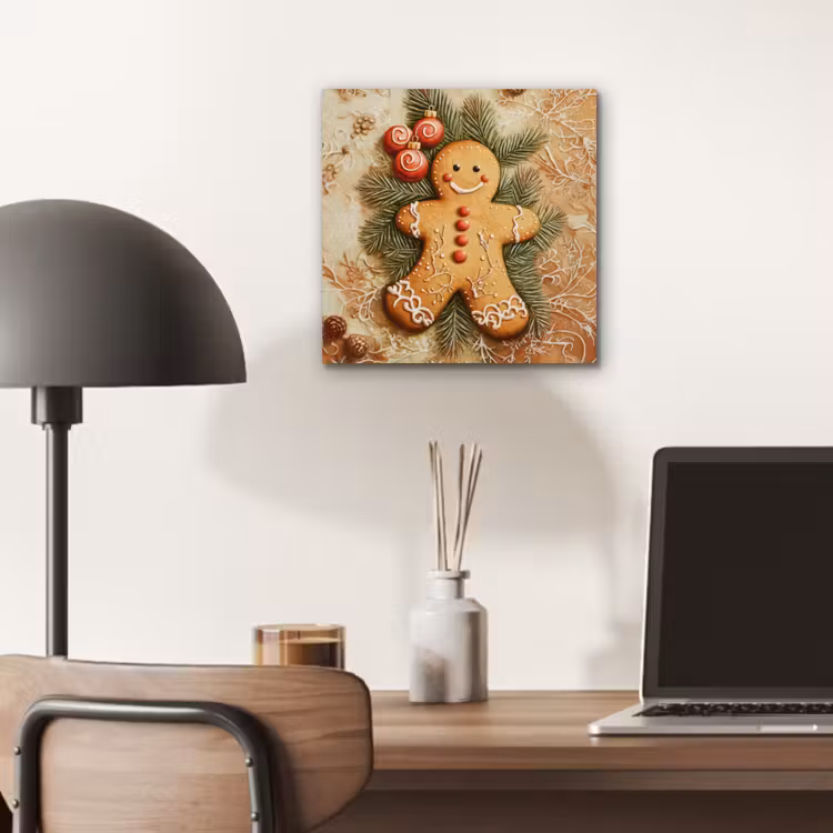 Aluminium schilderij - Kerstmis - Koekje - Poppetje - Speculaas — 6