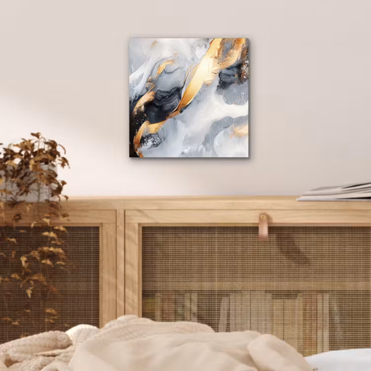 Aluminium schilderij - Kunst - Goud - Luxe - Abstract - Modern — 4