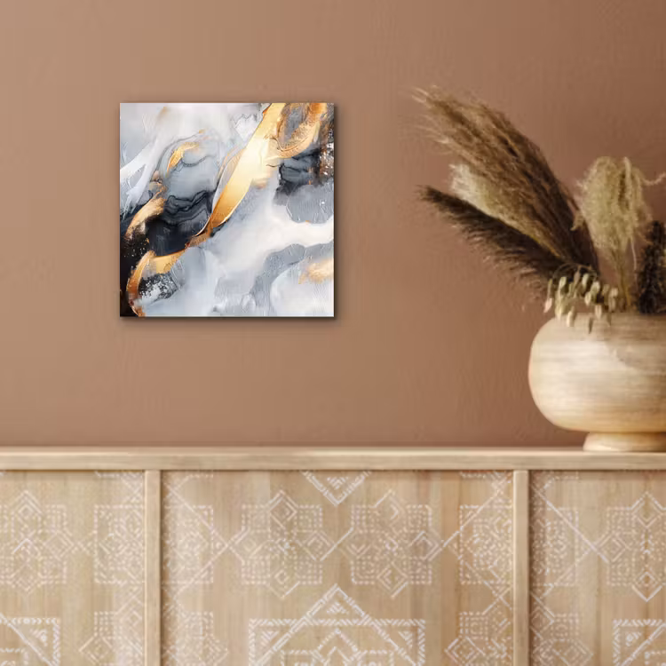 Aluminium schilderij - Kunst - Goud - Luxe - Abstract - Modern — 5