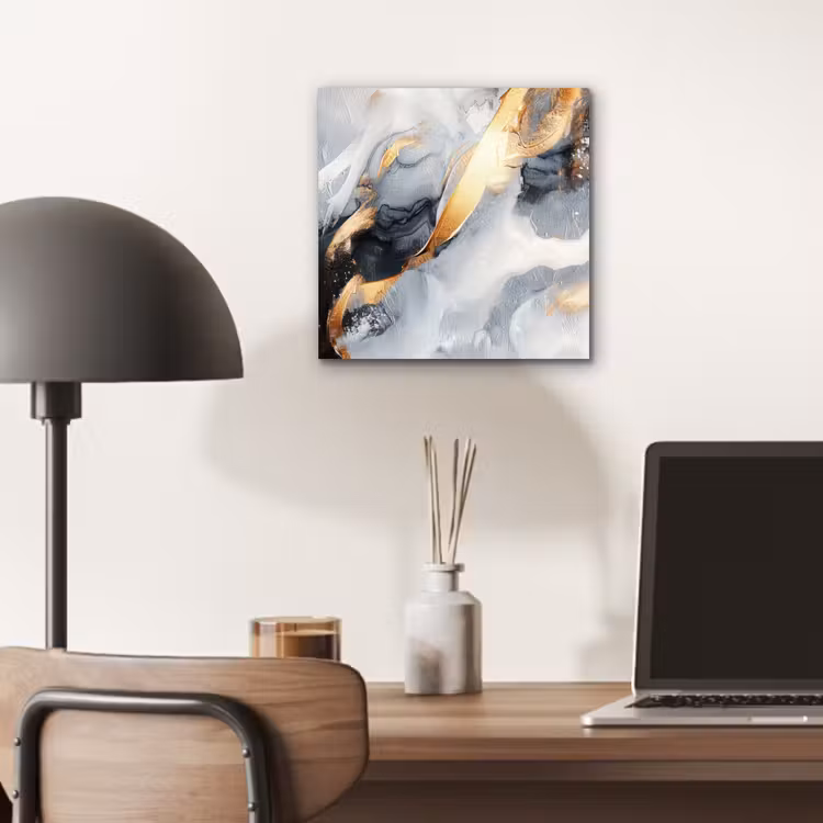 Aluminium schilderij - Kunst - Goud - Luxe - Abstract - Modern — 6