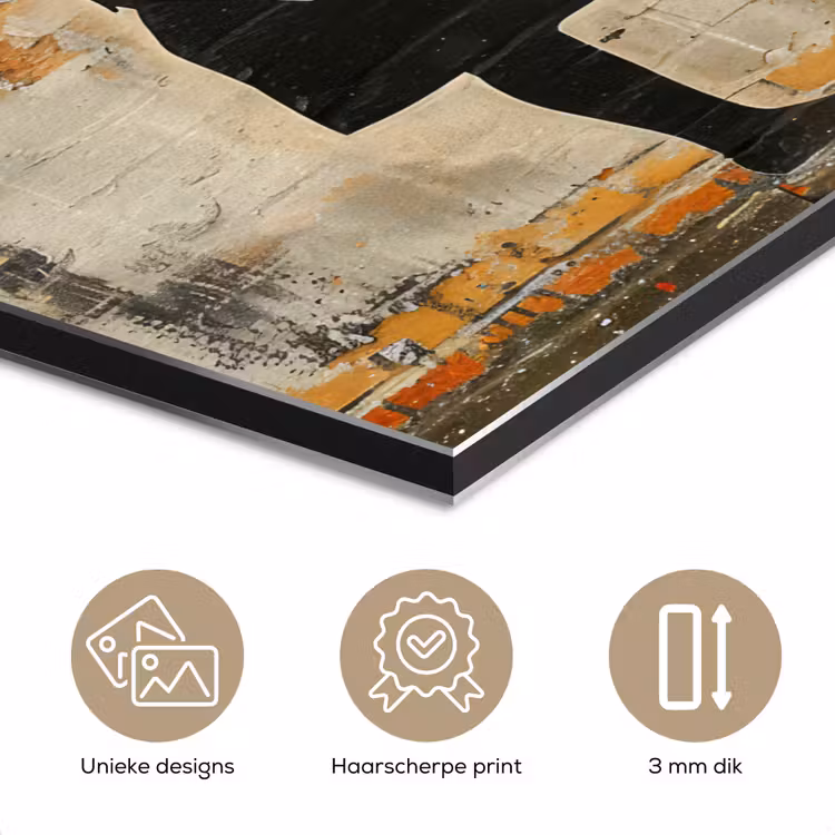 Aluminium schilderij - Graffiti - Banksy - Meisje - Street art — 7