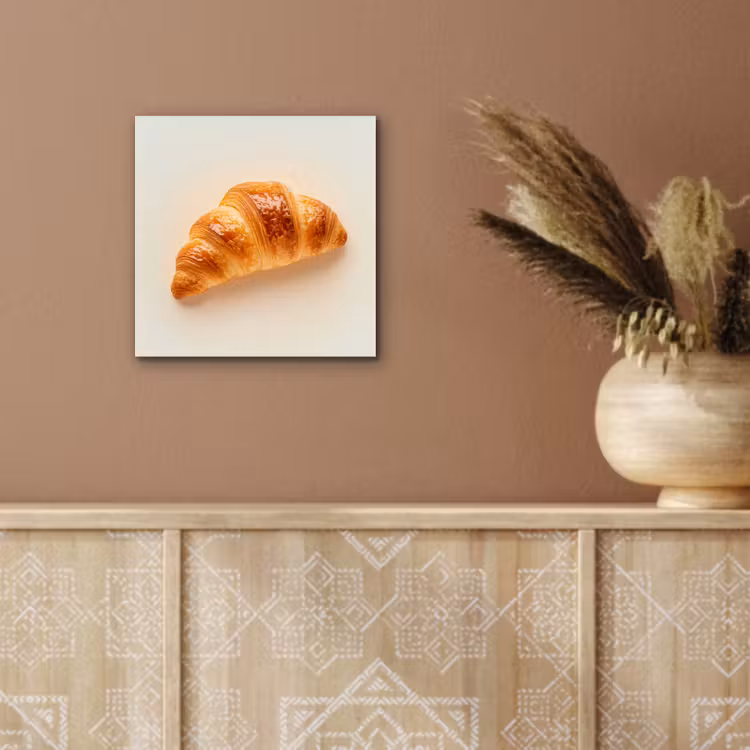 Aluminium schilderij - Croissant - Brood - Beige — 5
