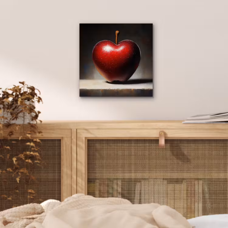 Aluminium schilderij - Apple - Hart - Rood — 4