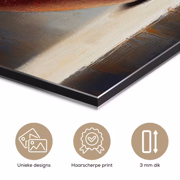 Aluminium schilderij - Apple - Hart - Rood — 7