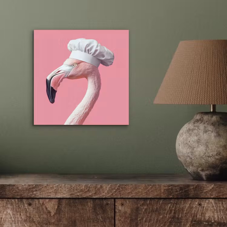 Aluminium schilderij - Flamingo - Roze - Koksmuts - Vogel — 3