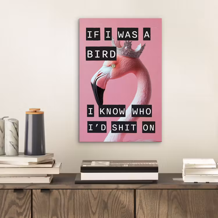 Aluminium schilderij - Flamingo - Roze - Vogel - Decoratie — 2