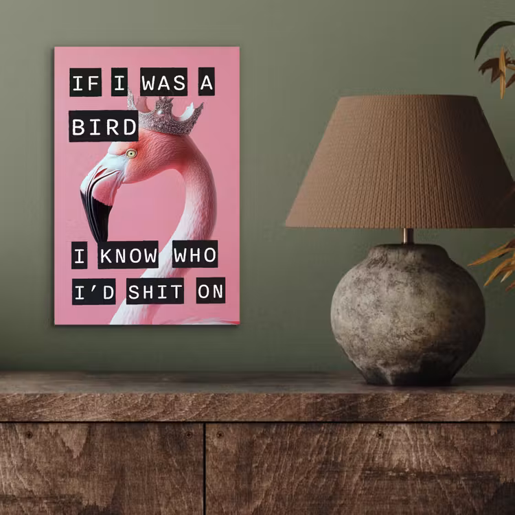 Aluminium schilderij - Flamingo - Roze - Vogel - Decoratie — 3