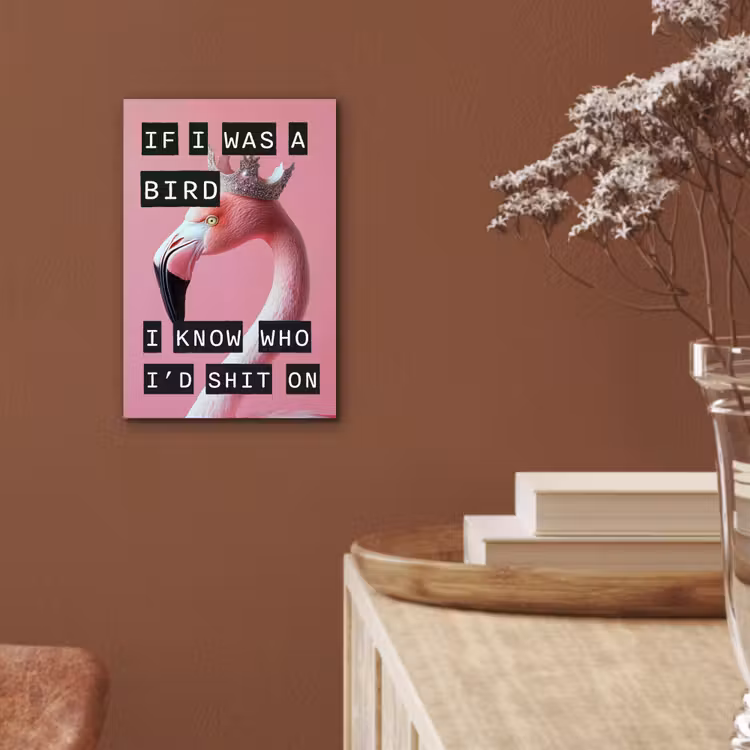 Aluminium schilderij - Flamingo - Roze - Vogel - Decoratie — 5