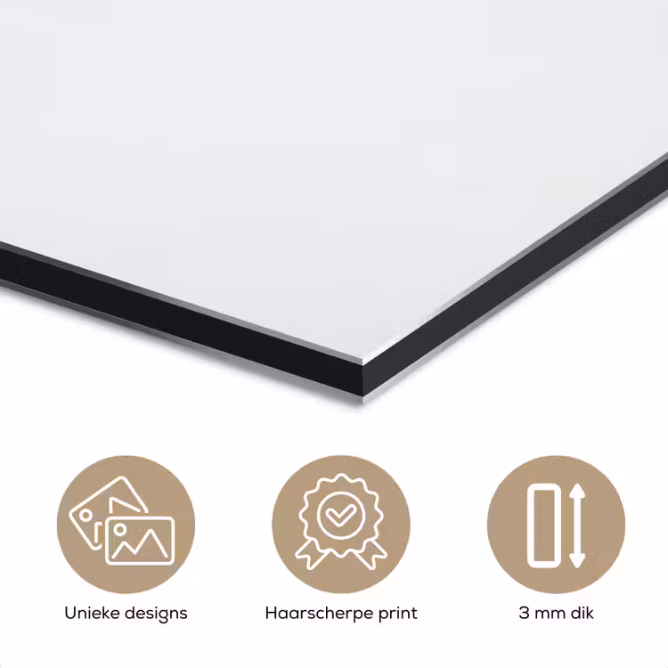 Aluminium schilderij - Hak - Wijn - Minimalistisch - Zwart — 7