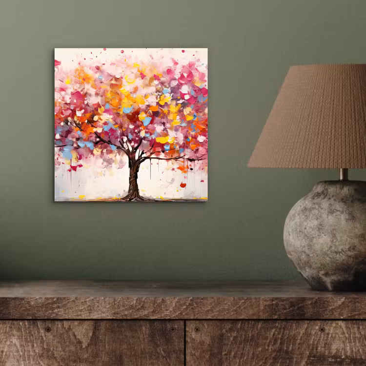 Aluminium schilderij - Aquarel - Boom - Kunst - Abstract — 3