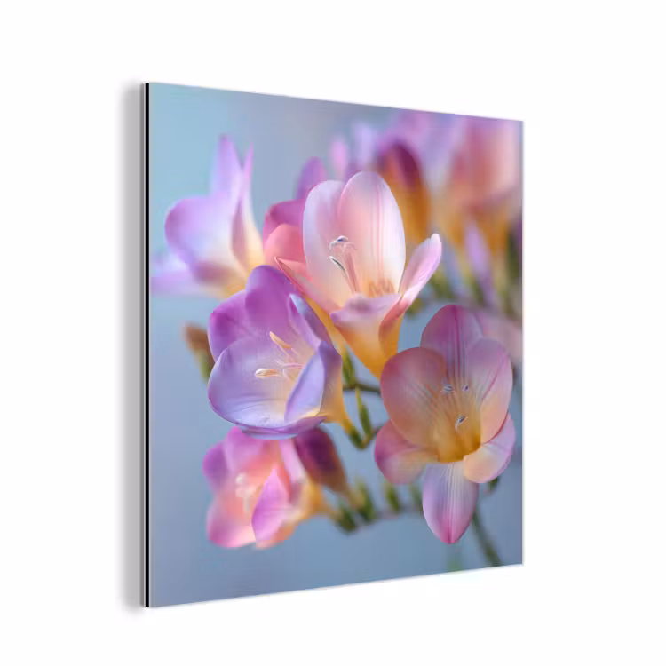 Aluminium schilderij - Bloemen - Paars - Overloop - Meeldraden — 1