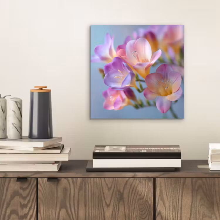 Aluminium schilderij - Bloemen - Paars - Overloop - Meeldraden — 2