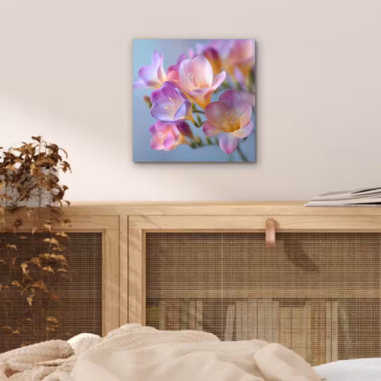 Aluminium schilderij - Bloemen - Paars - Overloop - Meeldraden — 4